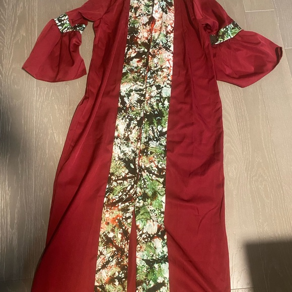 Brand new red and green design African dress. - Picture 3 of 9